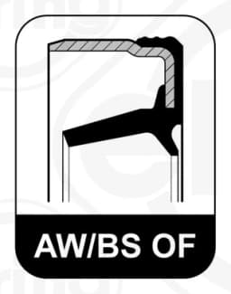 Pieza 855670 ELRING Retén de cigüeñal frontal