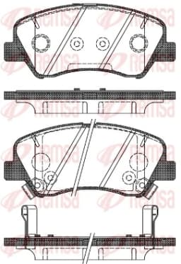 148802 REMSA Pastillas de freno delanteras original y equivalente
