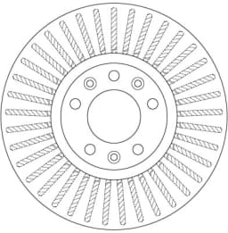 DF6419 TRW Disco de freno delantero original y equivalente