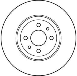Pieza DF2566 TRW Disco de freno delantero