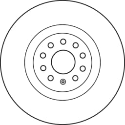 Pieza DF6133S TRW Disco de freno delantero