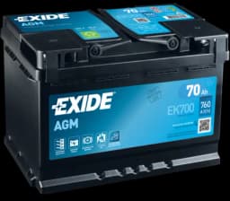 EK700 EXIDE Batería original y equivalente