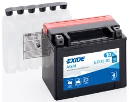 ETX12BS EXIDE Batería original y equivalente