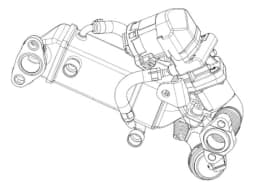 CE10000P MAHLE Enfriador de recirculación de gases de escape EGR original y equivalente