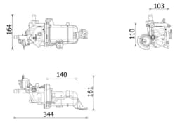 CE49000P MAHLE Enfriador EGR de recirculación de gases de escape original y equivalente