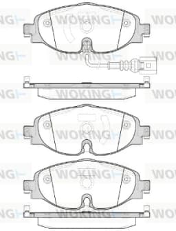 P1415301 WOKING Pastillas de freno delanteras original y equivalente