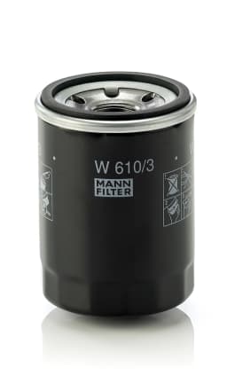 W6103 MANN Filtro de aceite original y equivalente