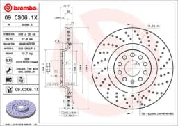 09C3061X BREMBO Disco de freno delantero original y equivalente