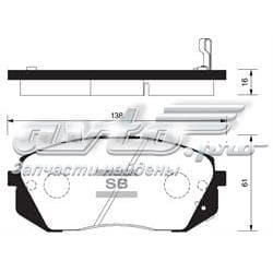 SP1196 SANGSIN Pastillas de freno delanteras original y equivalente