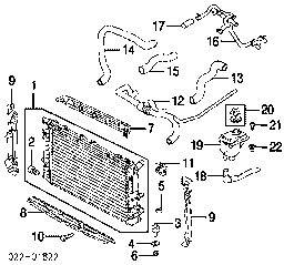 4D0121101D VAG Tubería de radiador arriba original y equivalente