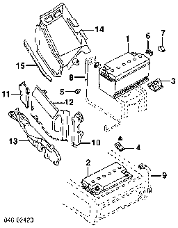 7D1915430F VAG Tapa de la batería (batería) original y equivalente