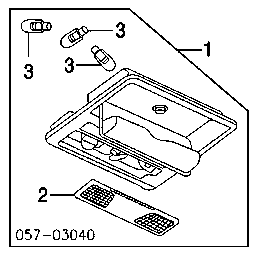 MF820513 MITSUBISHI Lámpara, luz interior/cabina original y equivalente