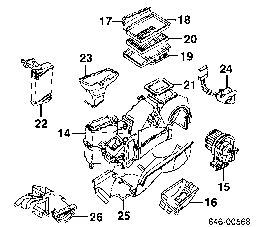 1J1820007 VAG Caja Del Radiador Del Aire Acondicionado (evaporador de habitáculo) original y equivalente