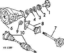 9031138047 TOYOTA Anillo retén, Diferencial trasero original y equivalente