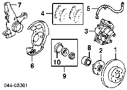 4350220170 TOYOTA Buje de rueda delantero original y equivalente