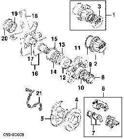 4344560A11 SUZUKI Casquillo, pivote mangueta original y equivalente