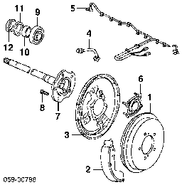4359252D00 SUZUKI Anillo retén de semieje, eje trasero original y equivalente