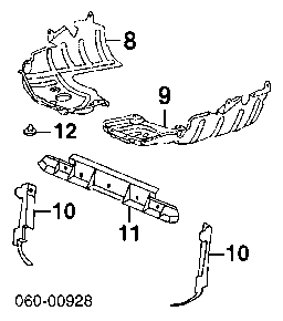 2913022100 HYUNDAI Protección motor izquierda original y equivalente