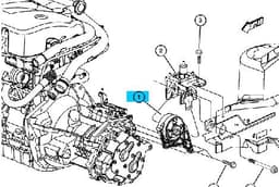 4612951AB CHRYSLER Taco de caja de cambios original y equivalente