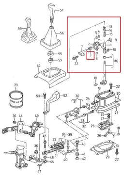 357711590B VAG Casquillo palanca cambio original y equivalente