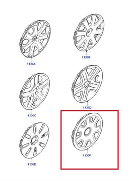 4M511000BB FORD Tapacubos de ruedas original y equivalente