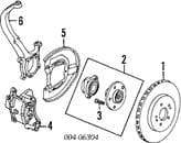 MB301529 MITSUBISHI Espárrago de rueda trasero / delantero original y equivalente