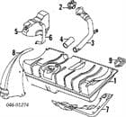 Pieza 155201551 VAG Tapa de depósito de combustible