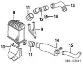 1J0145770T VAG Tubo intercooler superior original y equivalente