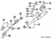 1H0419517A VAG Casquillo, árbol de dirección, inferior original y equivalente