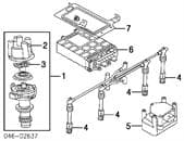 027905207A VAG Tapa de distribuidor de encendido