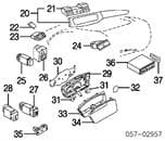 MR190954 MITSUBISHI Potenciómetro de luz de cuadro original y equivalente