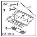 MF820513 MITSUBISHI Lámpara, luz interior/cabina original y equivalente