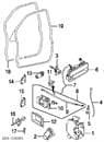 ALR9783 LAND ROVER Cerradura original y equivalente