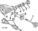 9031138047 TOYOTA Anillo retén, Diferencial trasero original y equivalente