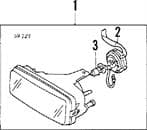 3550260B00 SUZUKI Luz antiniebla izquierdo original y equivalente