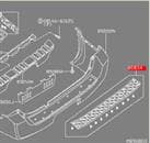 85071EB300 NISSAN Listón protector, parachoques trasero superior (estribo)