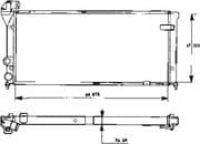 Pieza 731270 VALEO Radiador