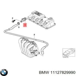 11127829990 BMW Válvula ventilación cárter original y equivalente