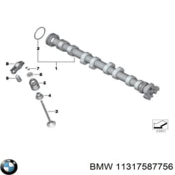 11317587756 BMW Retén de árbol de levas original y equivalente