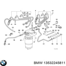 13532245811 BMW Inyector original y equivalente