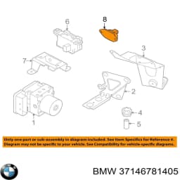 37146781405 BMW Sensor De Aceleracion Longitudinal original y equivalente