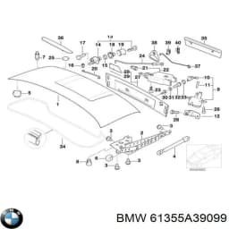 61357422291 BMW Sensor de apertura de la tapa del maletero original y equivalente
