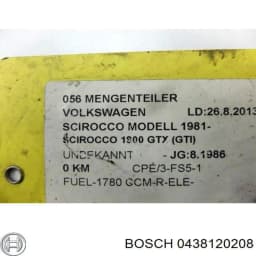 0438120208 BOSCH Caudalímetro original y equivalente