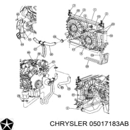 05017183AB CHRYSLER Caja de termostato original y equivalente