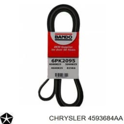 4593684AA CHRYSLER Correa de accesorios original y equivalente