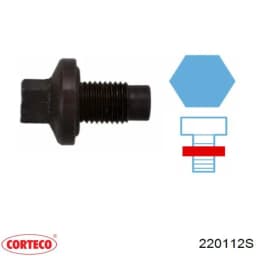 220112S CORTECO Tapón roscado, colector de aceite original y equivalente