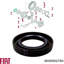 9658562780 FIAT Retén del semieje delantero derecho original y equivalente