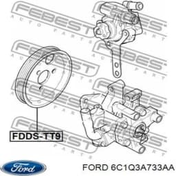 6C1Q3A733AA FORD Polea, servobomba original y equivalente