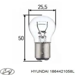 1864421058L HYUNDAI Bombilla original y equivalente