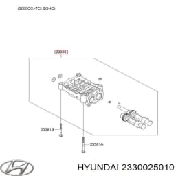 2330025010 HYUNDAI Eje de balanceo original y equivalente
